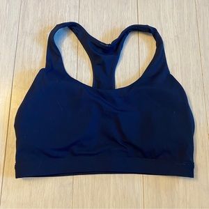 Navy and Lilac Kessler Sports Bra